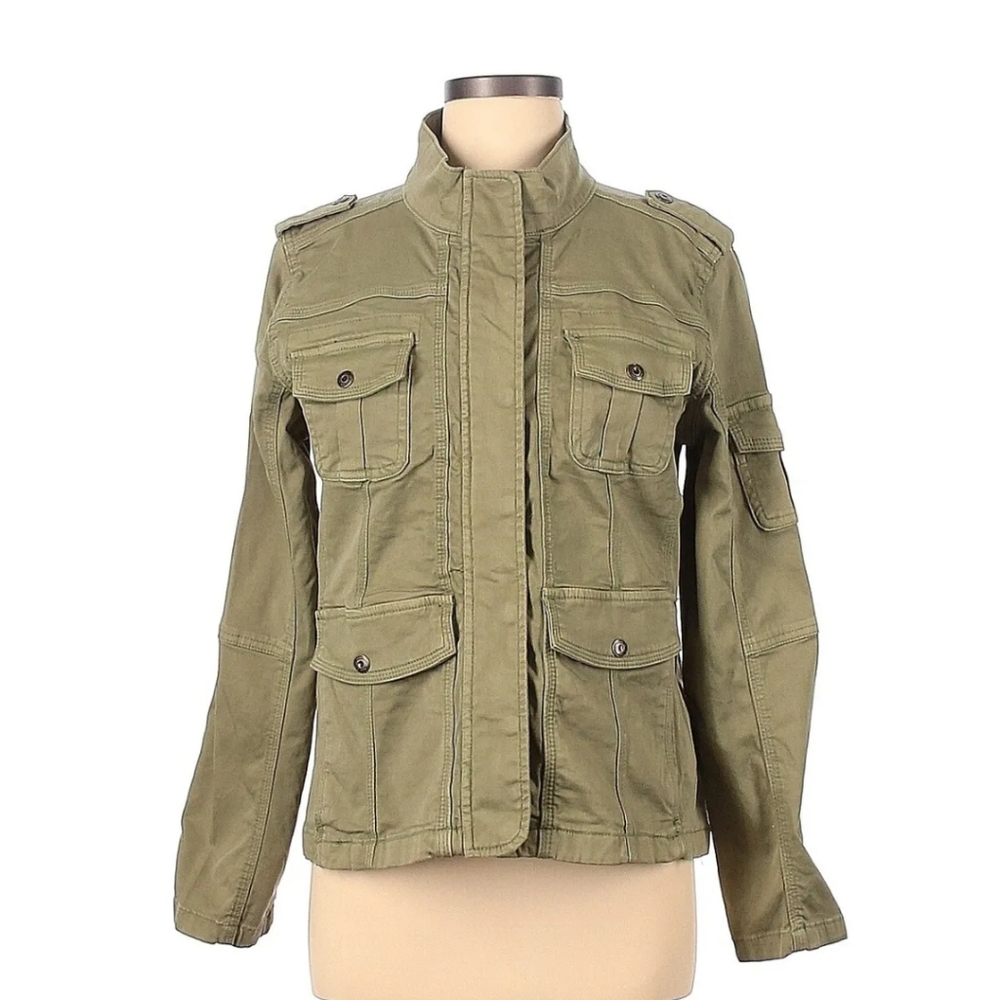 NWOT- Kensie Utility Jacket Sz Large, Green